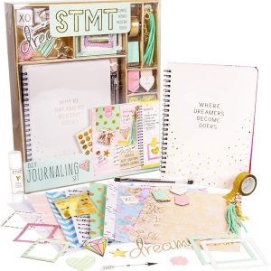 STMT D.I.Y. Dreamers Become Doers Journaling Set, Stationery Set, Bullet Journal Kit, Journaling Kit, Journals for Teen Girls, DIY Journal Set for Girls Ages - 8+
