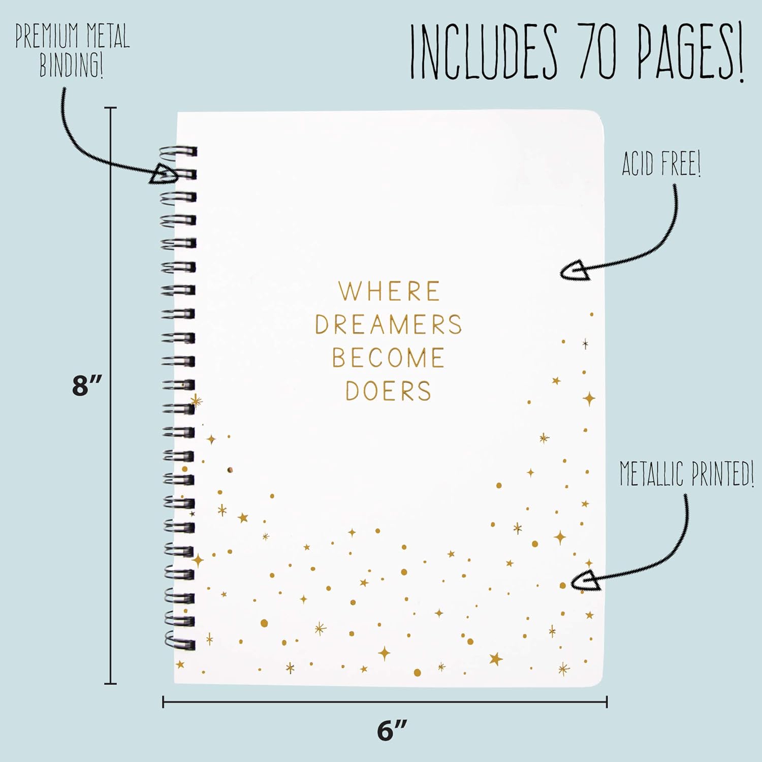 STMT D.I.Y. Dreamers Become Doers Journaling Set, Stationery Set, Bullet Journal Kit, Journaling Kit, Journals for Teen Girls, DIY Journal Set for Girls Ages - 8+ - Image 6